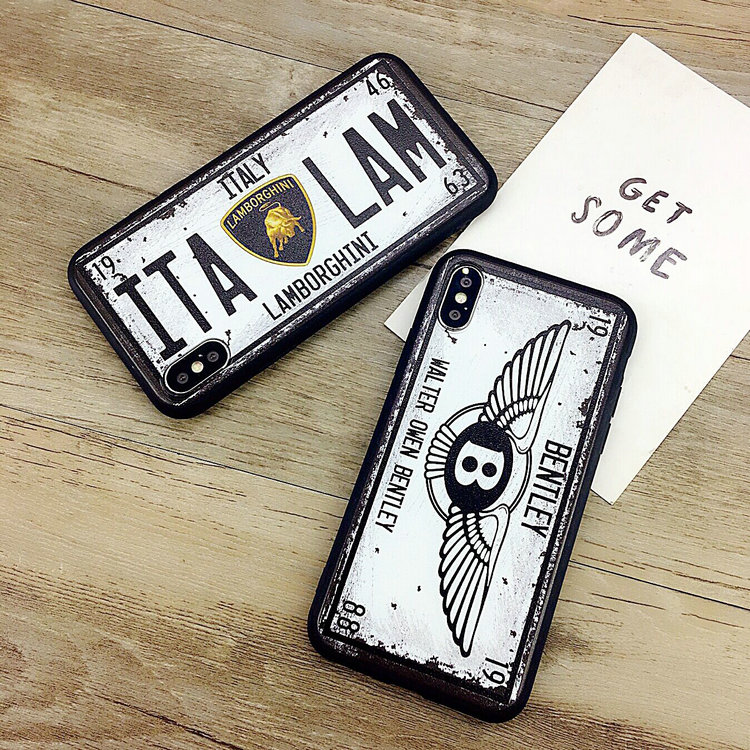 Unusual iPhone X Case License Plate