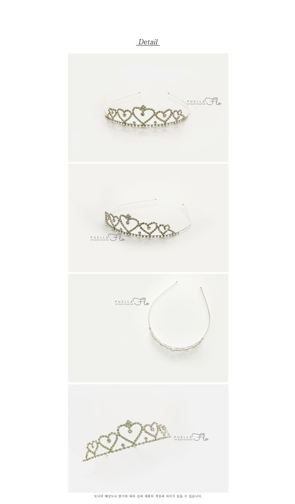 Hair Accessories Princess Crown Crown Hearts Headb