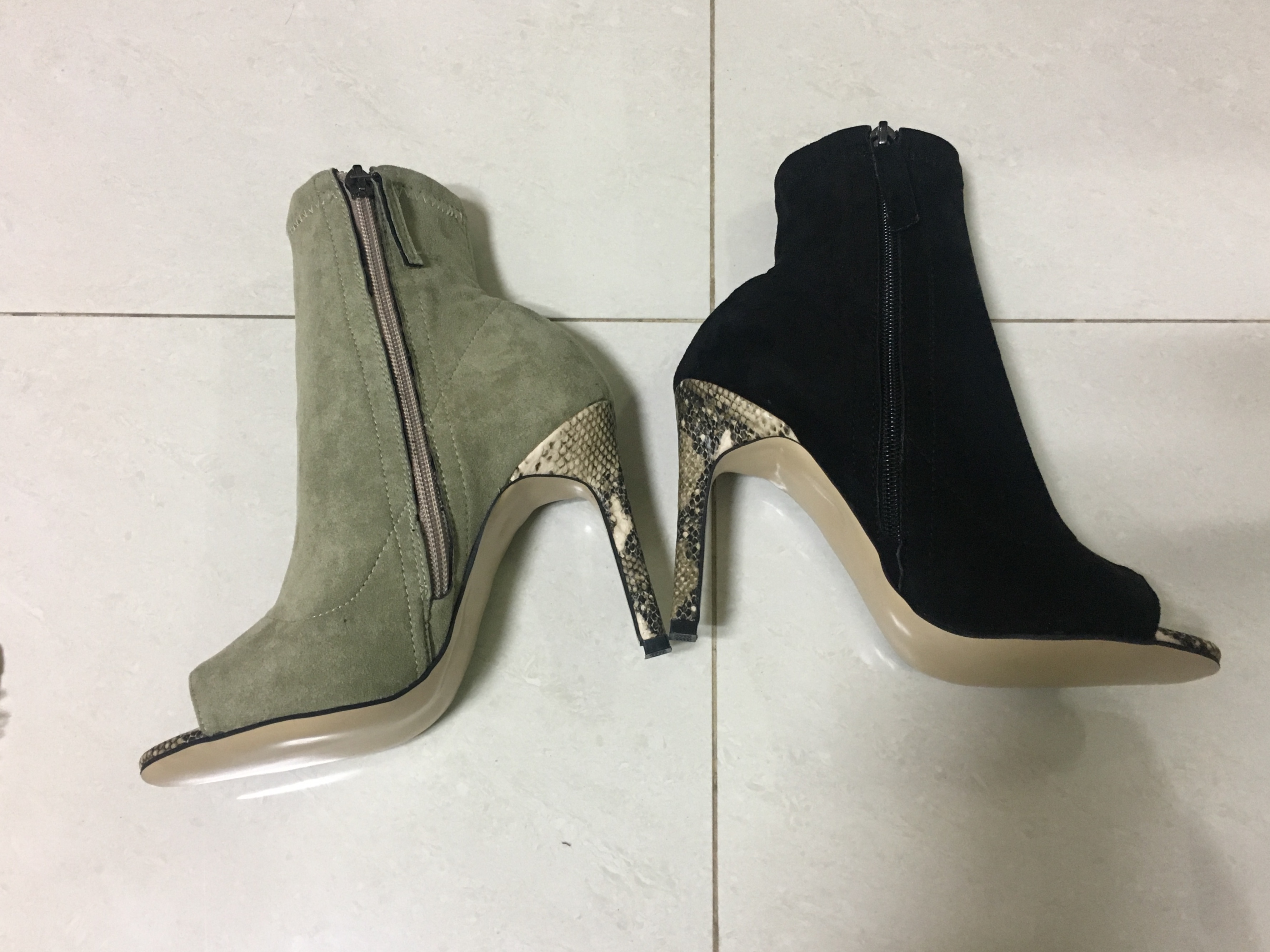 Vampy Suede Angle Boots 2017FW Sexy Look Casual to