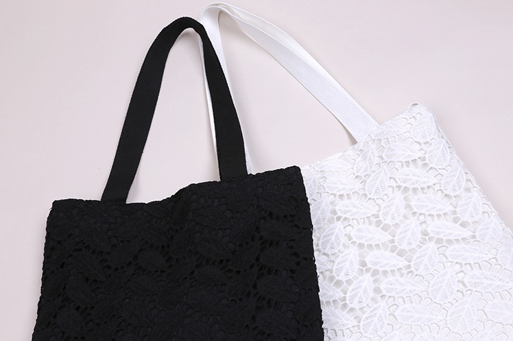 CLOI Fairy Fairy Lace Eco Bag White Black Bag Ligh