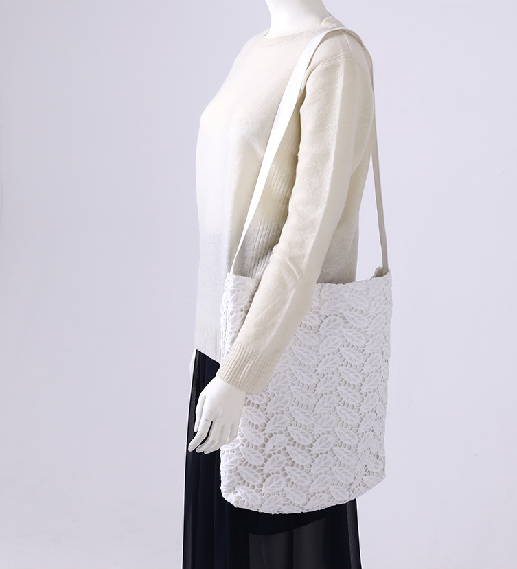 CLOI Fairy Fairy Lace Eco Bag White Black Bag Ligh