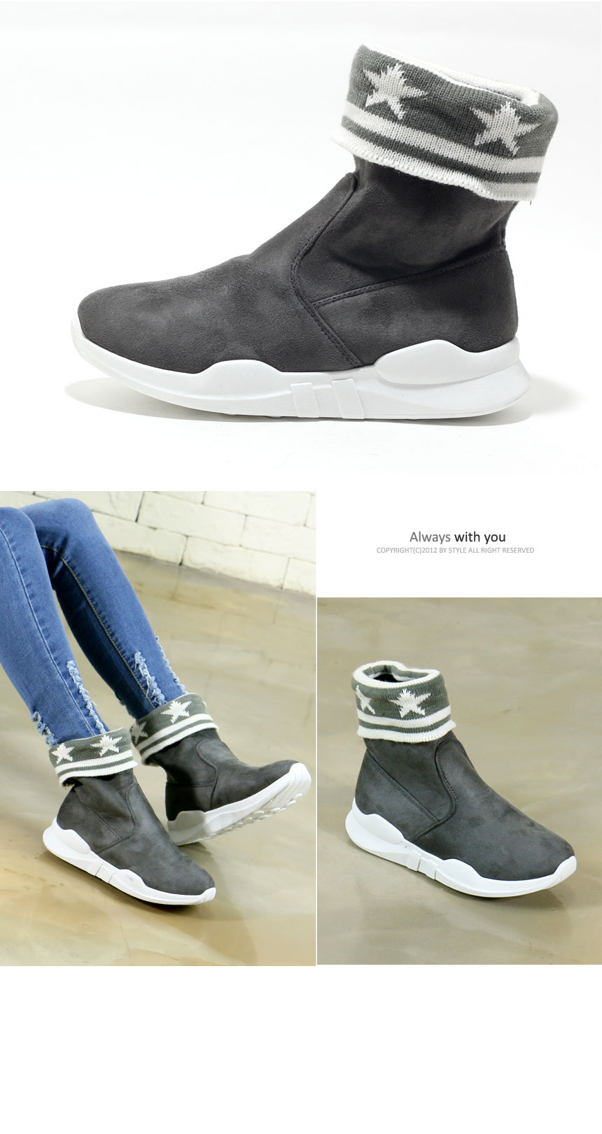 Suede casual Ankle boots 875 angle unique design