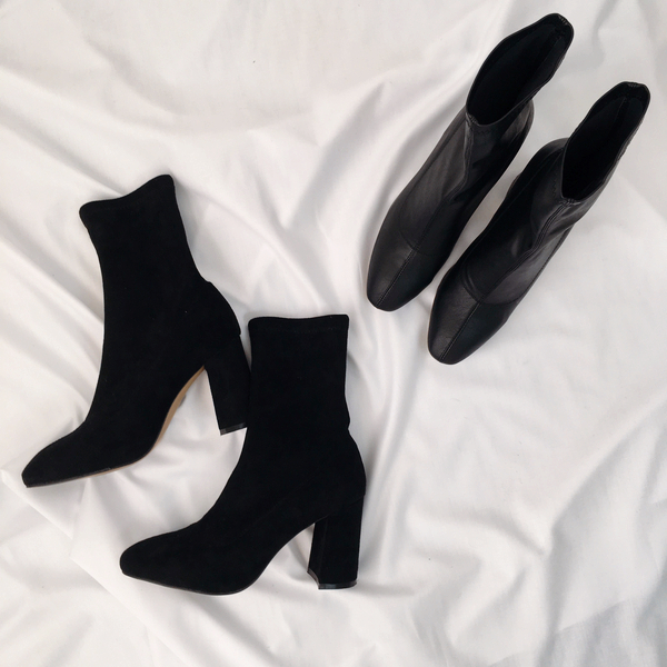 Suede Leather Span Angle Socks Boots 2TYPE Luxury 