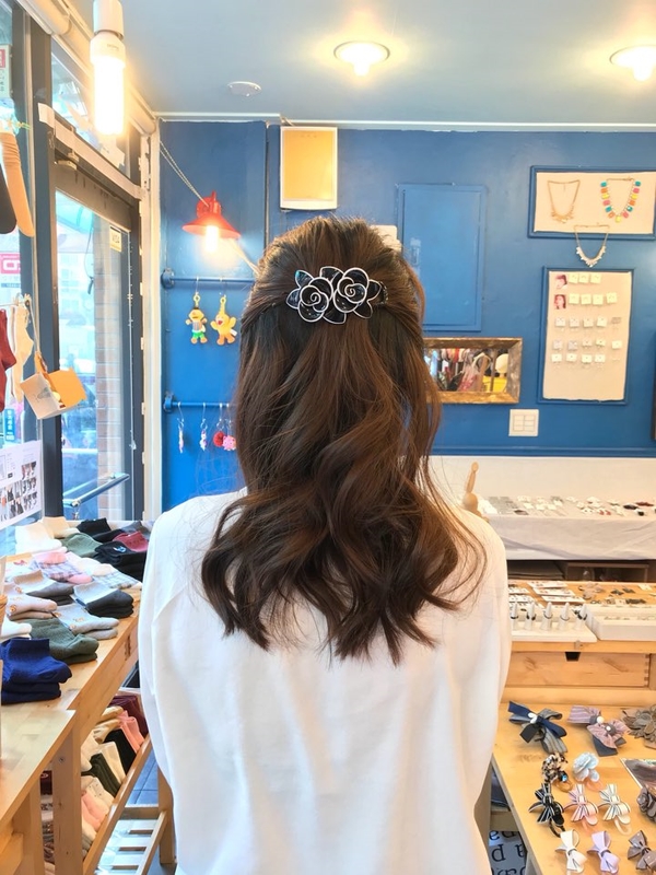 Hair Accessories French pin blossom banana half ha