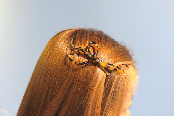 Hair Accessories Ribbon Knot Leopard Point Pin Fre