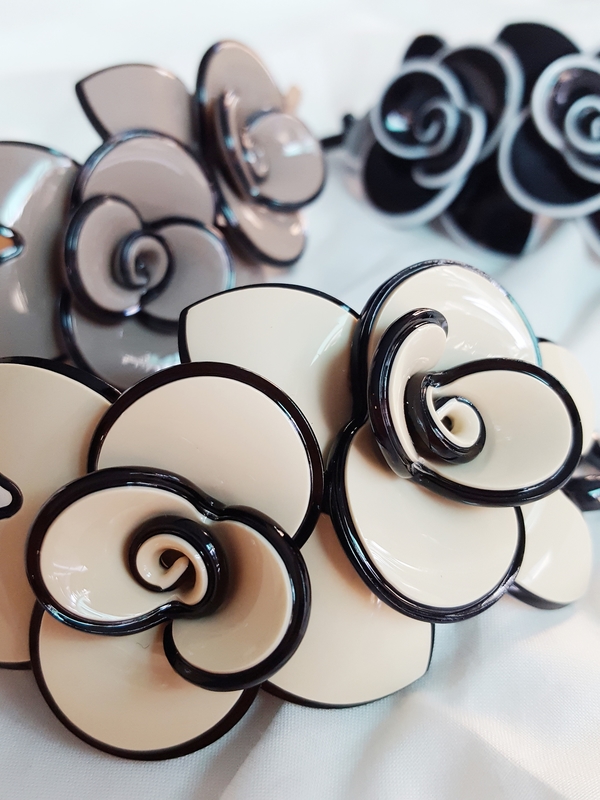 Hair Accessories French pin blossom banana half ha