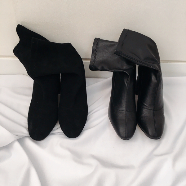 Suede Leather Span Angle Socks Boots 2TYPE Luxury 