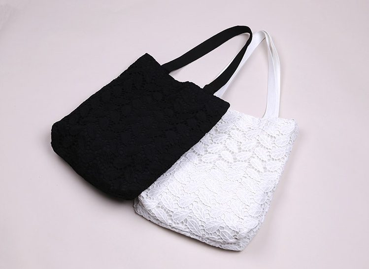 CLOI Fairy Fairy Lace Eco Bag White Black Bag Ligh