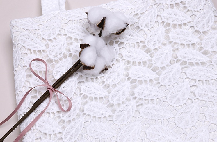 CLOI Fairy Fairy Lace Eco Bag White Black Bag Ligh