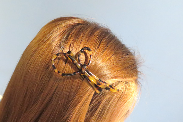 Hair Accessories Ribbon Knot Leopard Point Pin Fre