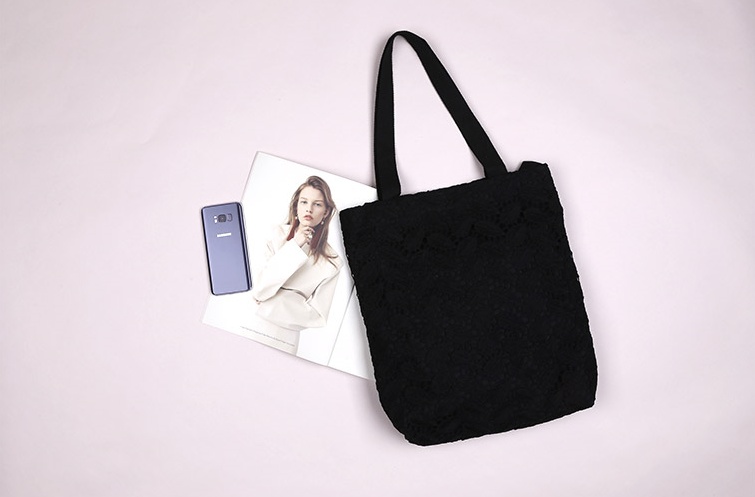 CLOI Fairy Fairy Lace Eco Bag White Black Bag Ligh