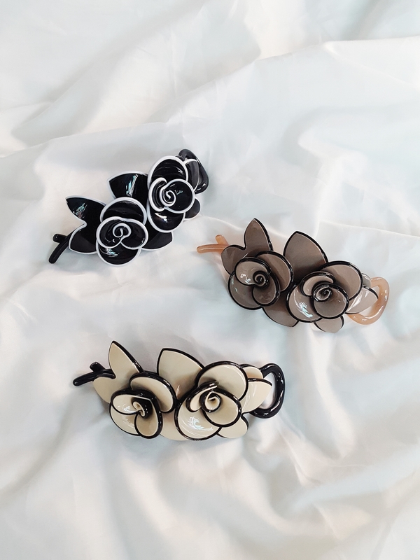 Hair Accessories French pin blossom banana half ha