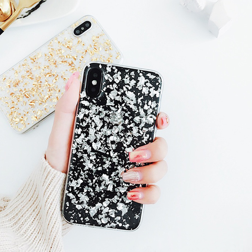 Gold iPhone 8 shiny case plus card storage Popular