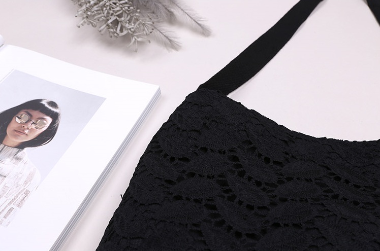 CLOI Fairy Fairy Lace Eco Bag White Black Bag Ligh