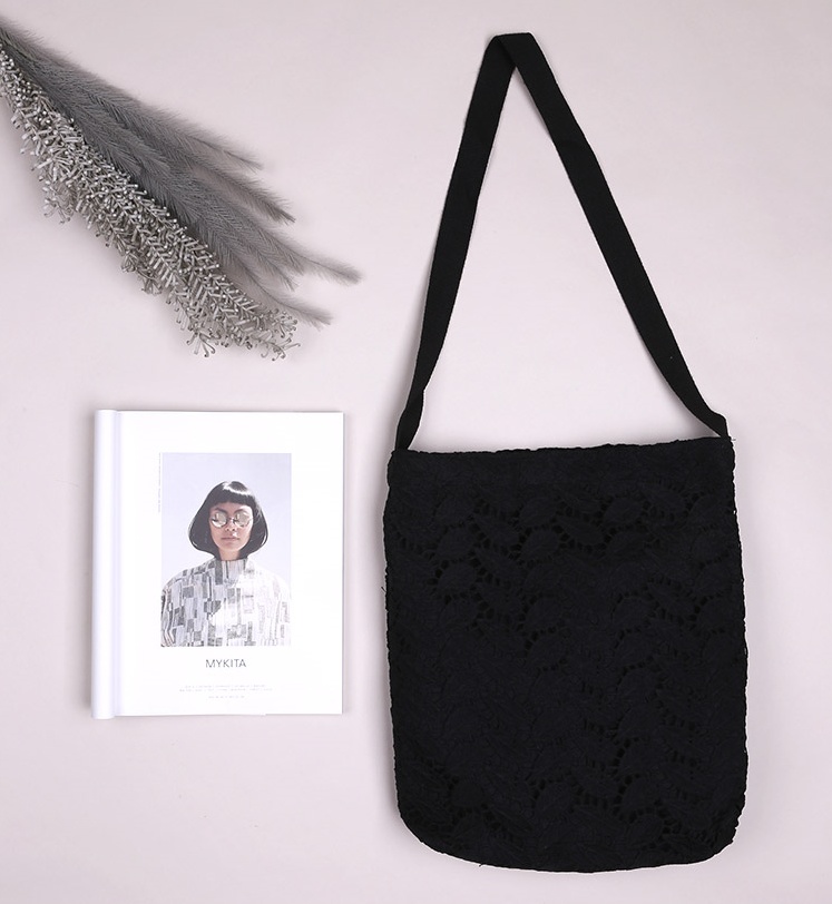 CLOI Fairy Fairy Lace Eco Bag White Black Bag Ligh