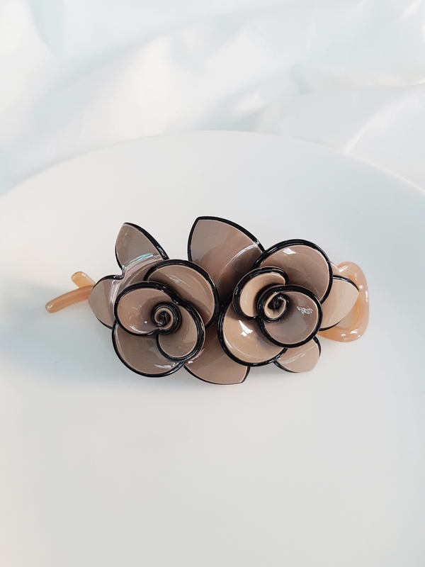 Hair Accessories French pin blossom banana half ha