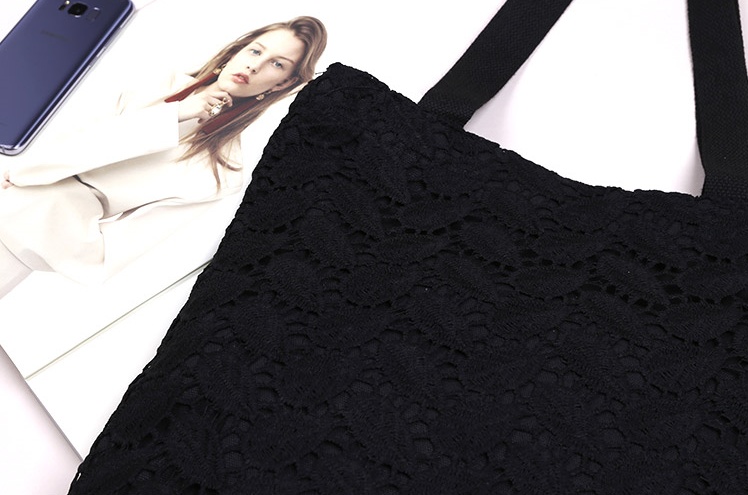 CLOI Fairy Fairy Lace Eco Bag White Black Bag Ligh