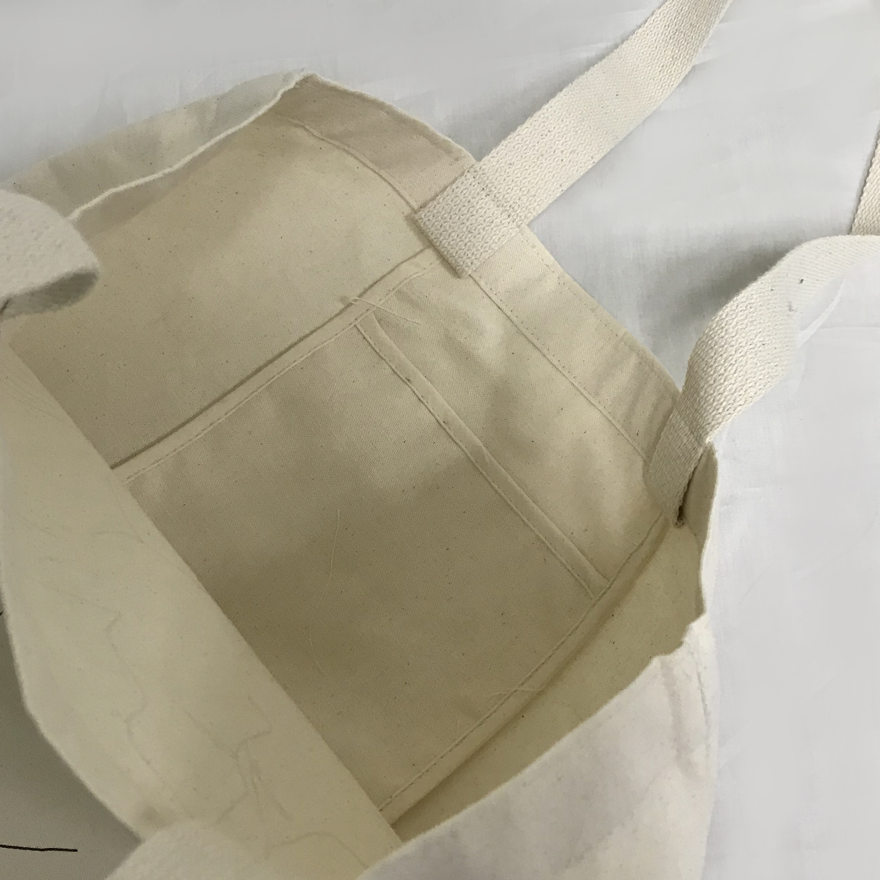 New Wave Drawing Eco Bag Back Canvas Bag Daily Wom