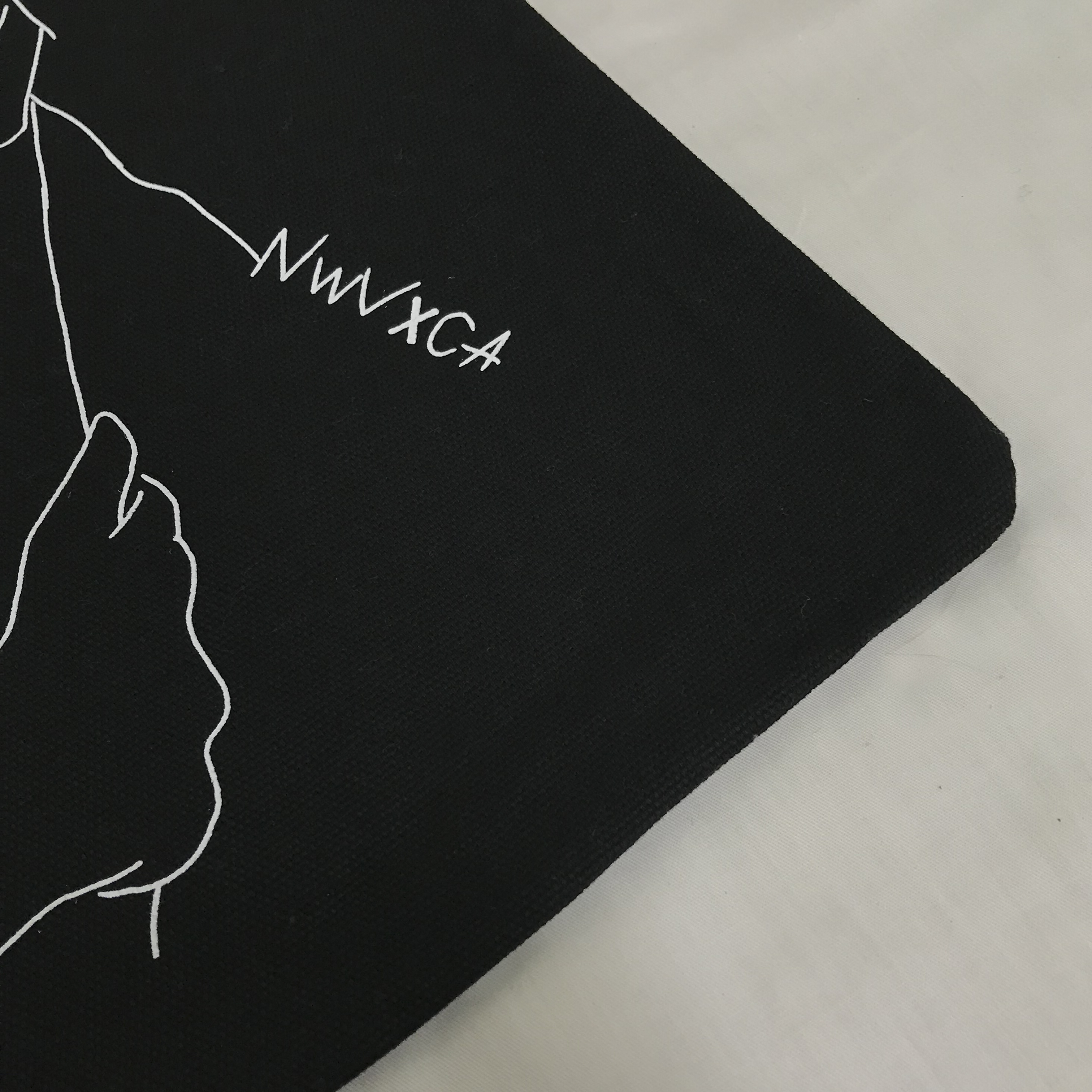 New Wave Drawing Eco Bag Back Canvas Bag Daily Wom