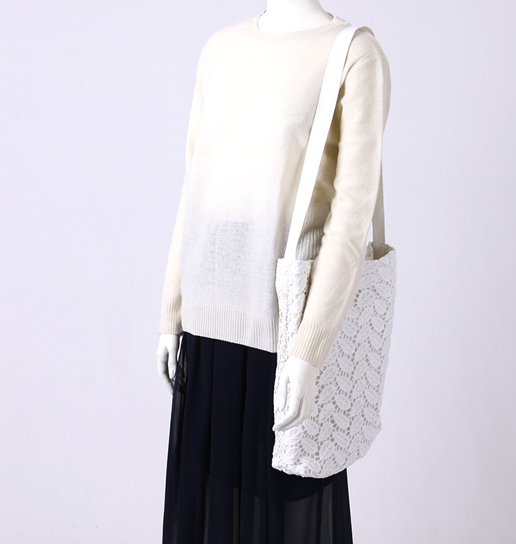 CLOI Fairy Fairy Lace Eco Bag White Black Bag Ligh