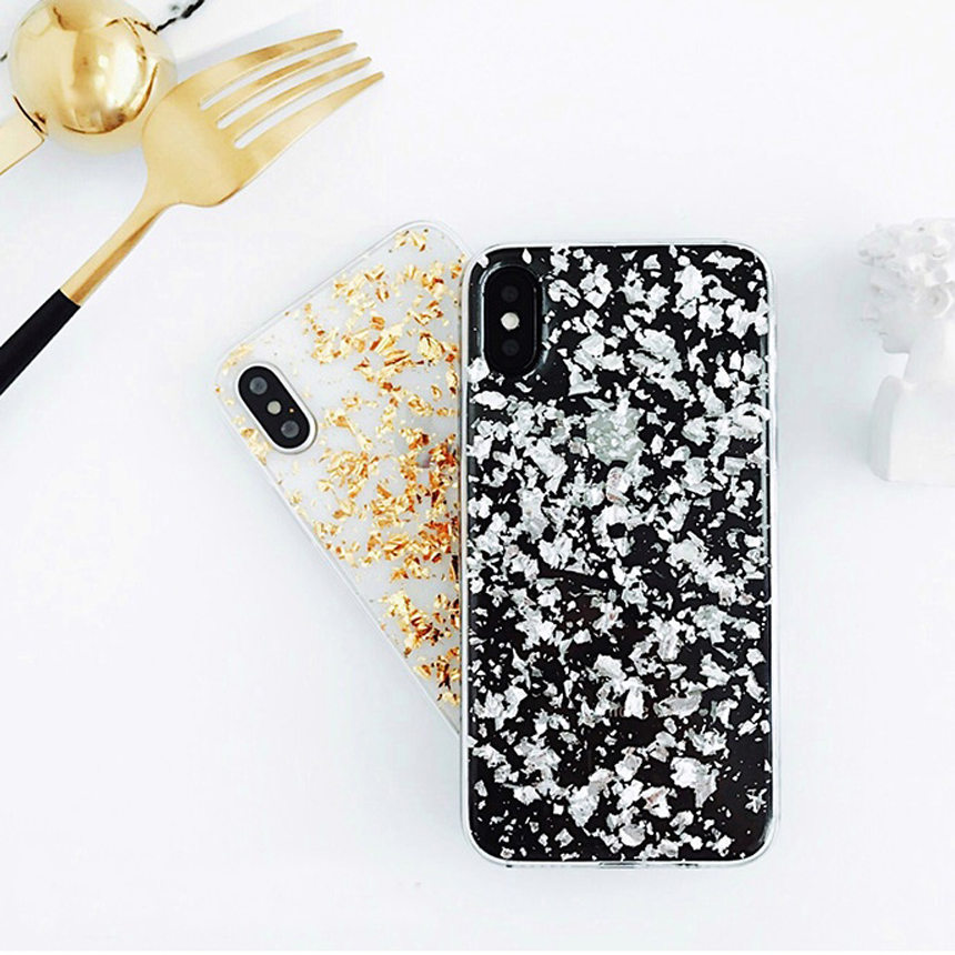 Gold iPhone 8 shiny case plus card storage Popular