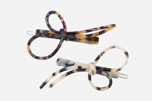 Hair Accessories Ribbon Knot Leopard Point Pin Fre