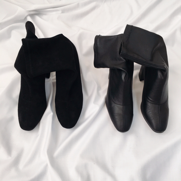 Suede Leather Span Angle Socks Boots 2TYPE Luxury 