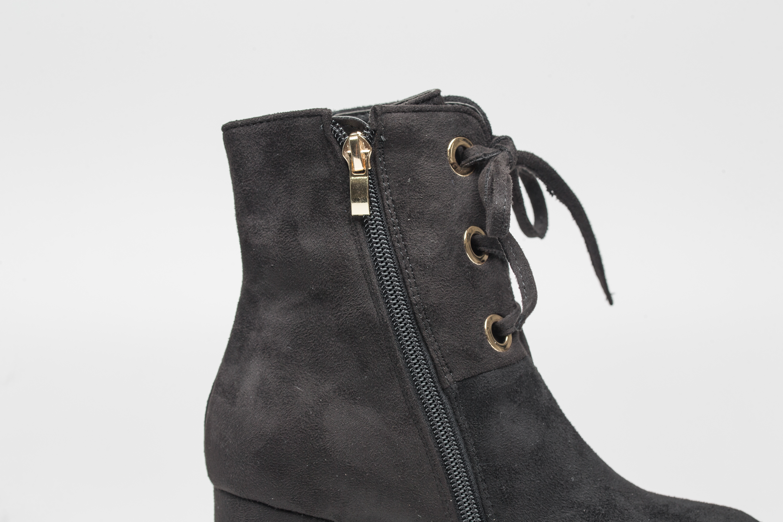 Sunglasses with Suede Angle Boots 6.0cm
