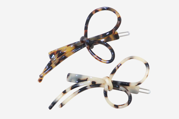 Hair Accessories Ribbon Knot Leopard Point Pin Fre