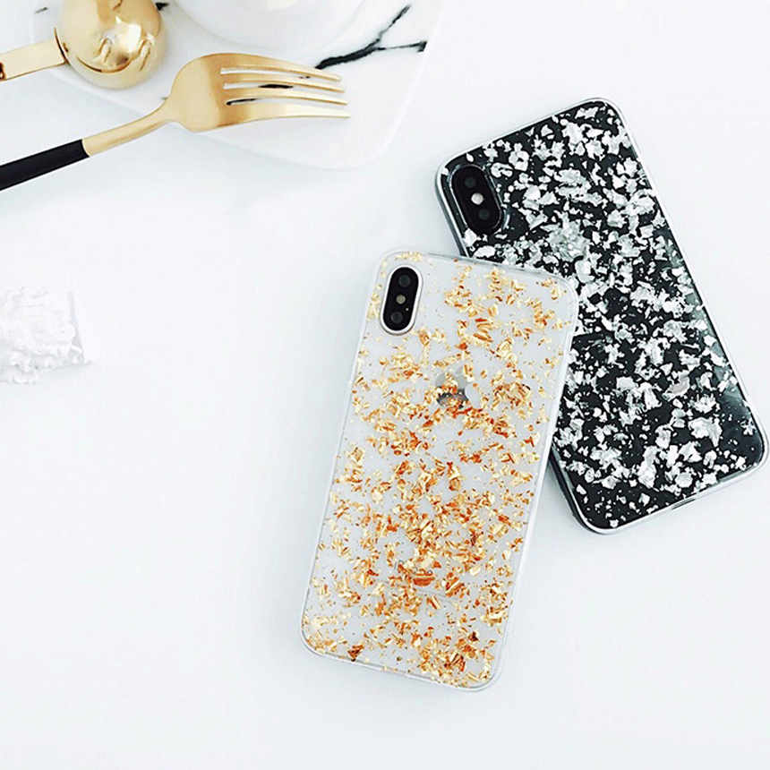 Gold iPhone 8 shiny case plus card storage Popular