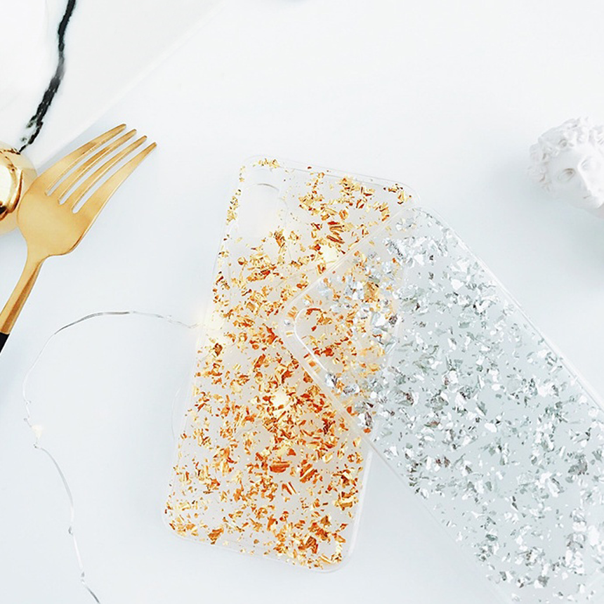 Gold iPhone 8 shiny case plus card storage Popular