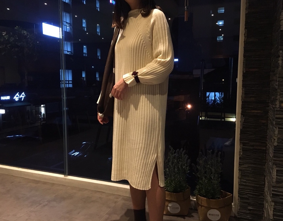 Winter 80% dot Eco-back knit wool 80 Recommended b