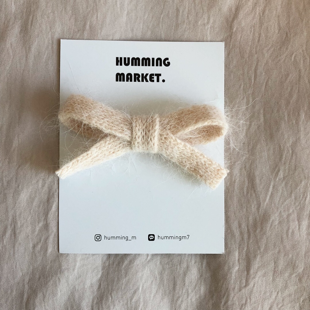 Hair Accessories Angora Girl Ribbon Pin Toddler Ha