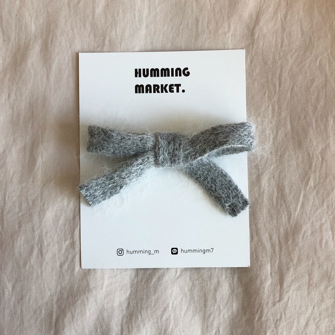 Hair Accessories Angora Girl Ribbon Pin Toddler Ha