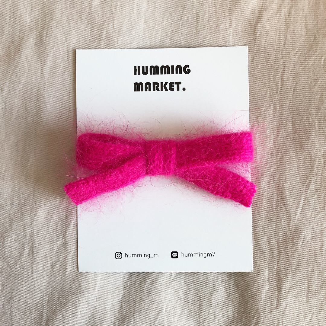 Hair Accessories Angora Girl Ribbon Pin Toddler Ha