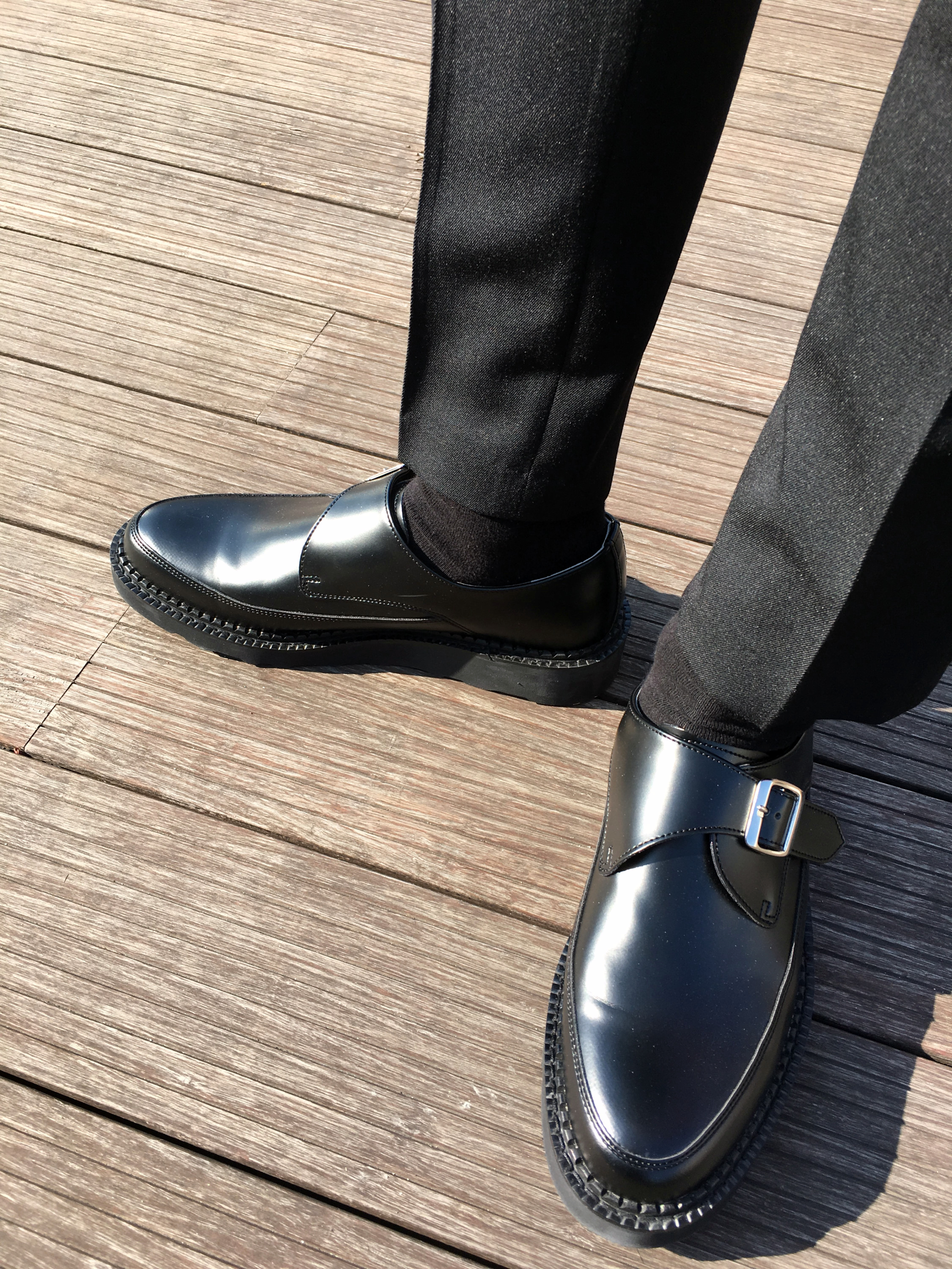 Men's Strength Monk Strap Clipper Shoes Loafers