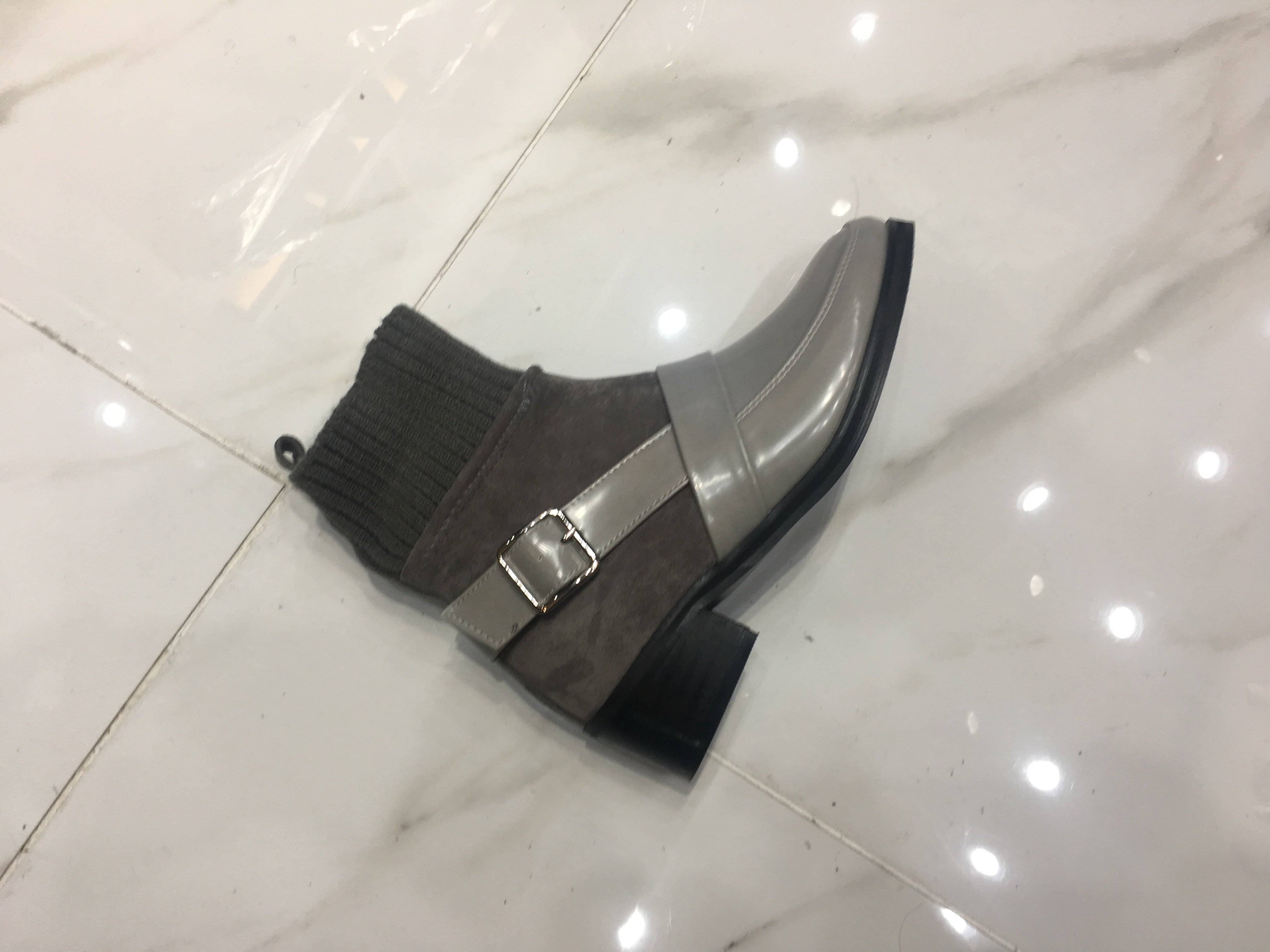 Knit Angle Boots 2017FW Autumn Brand Boots Skinny 