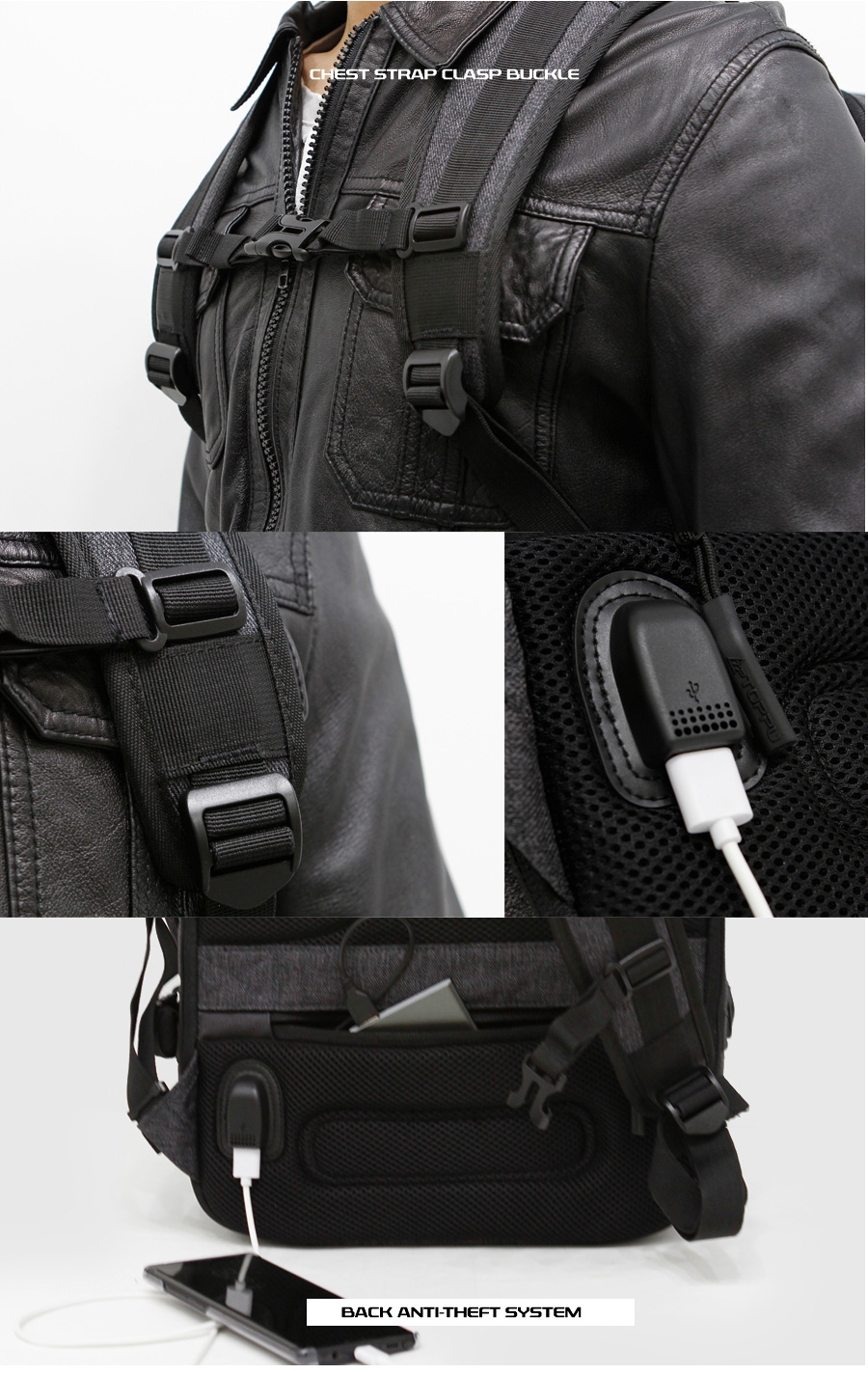 Carrier bag bag simple square backpack 2color trav