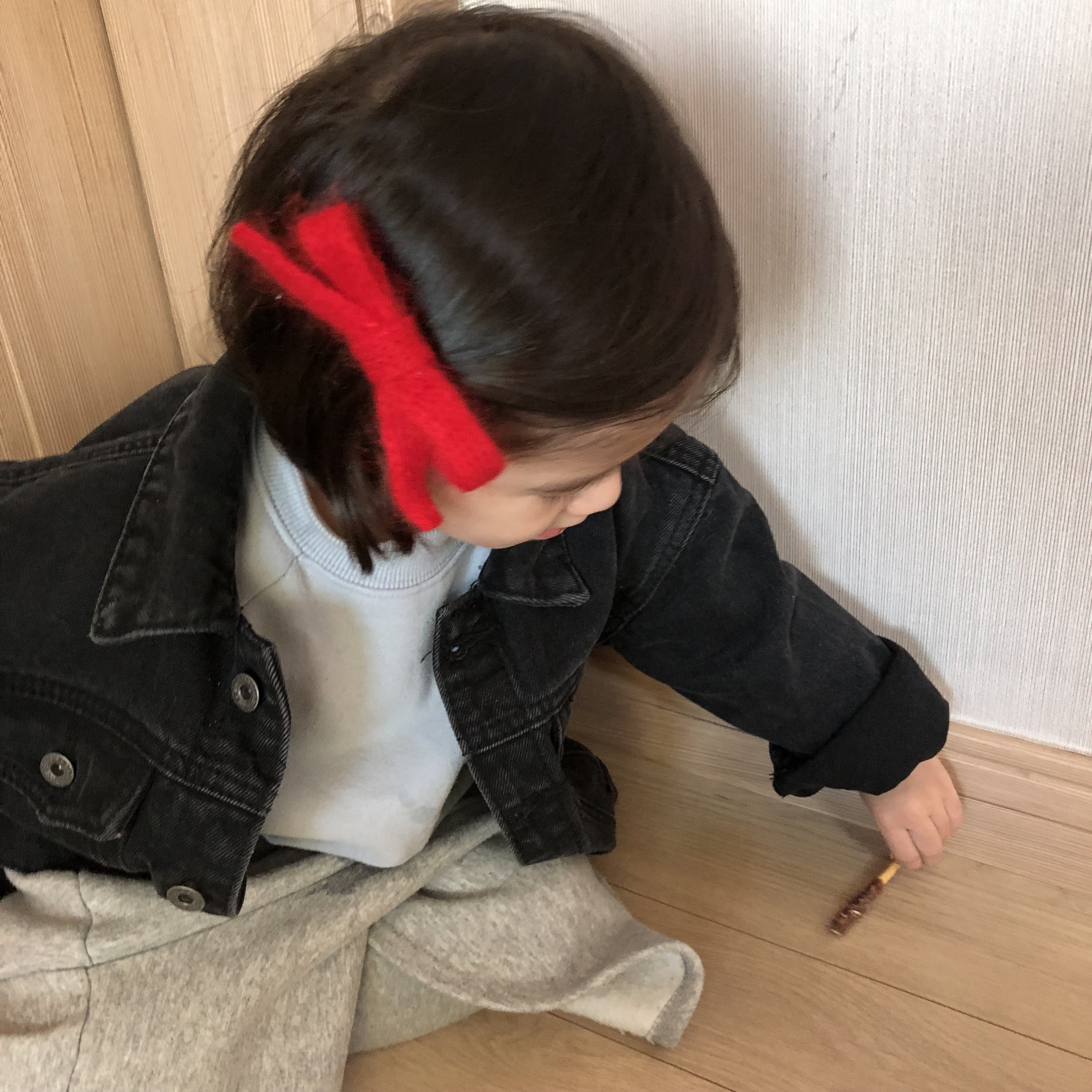 Hair Accessories Angora Girl Ribbon Pin Toddler Ha