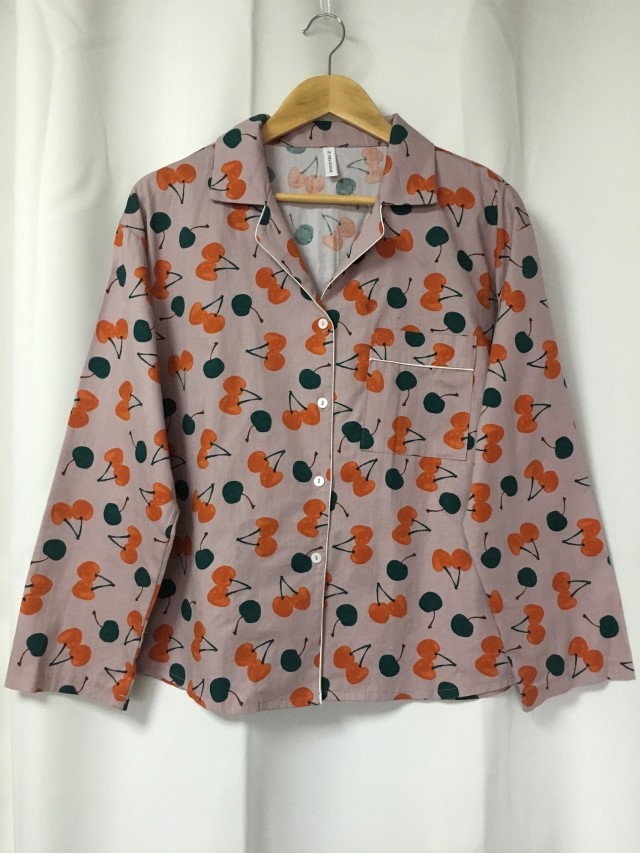 Cotton Cherry Pajama Set Park Shi-chou A luxurious