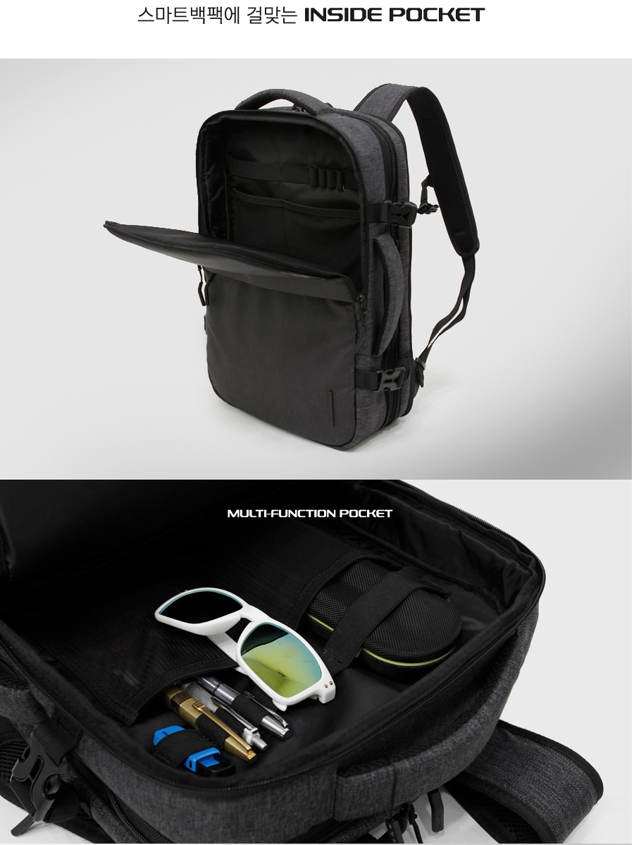 Carrier bag bag simple square backpack 2color trav