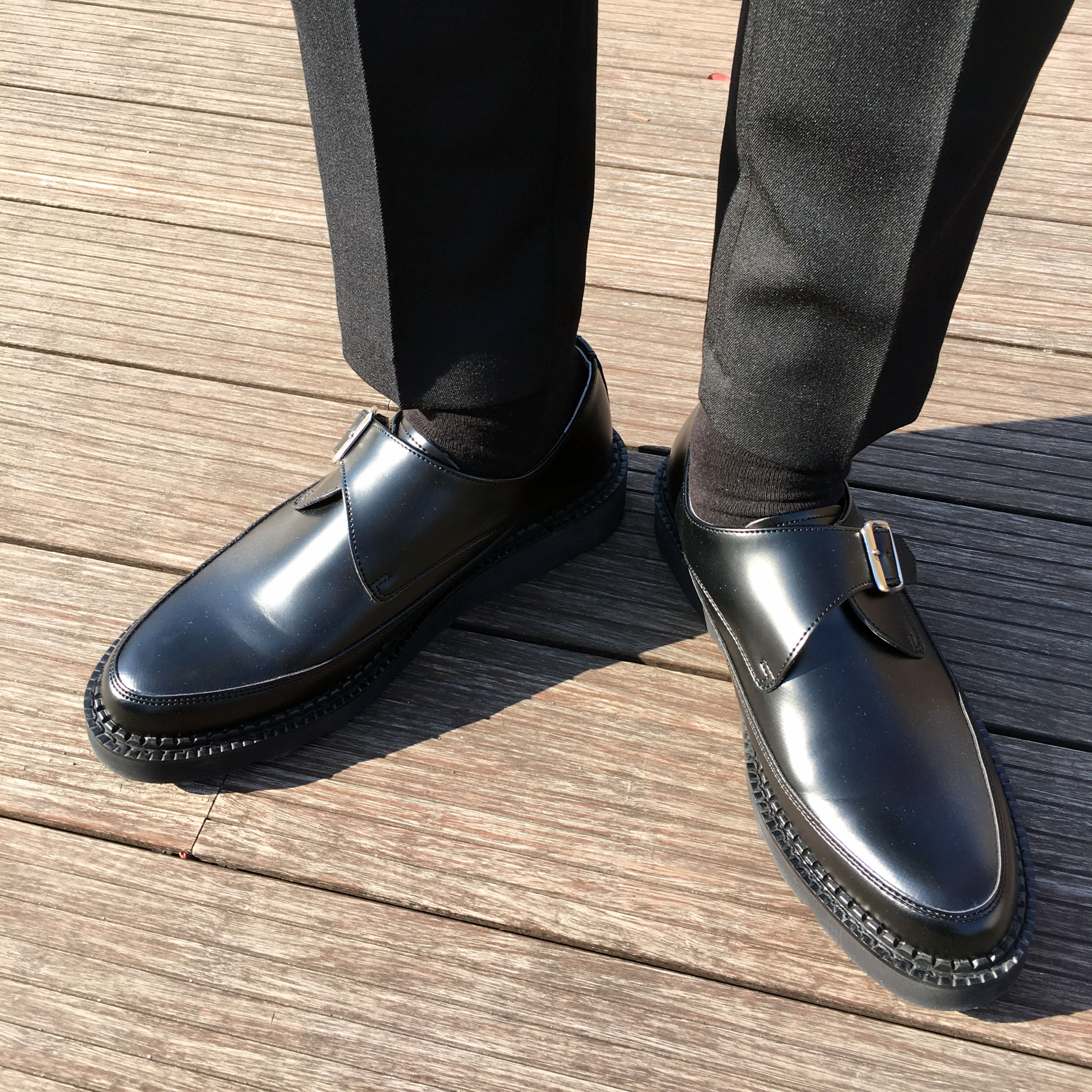 Men's Strength Monk Strap Clipper Shoes Loafers