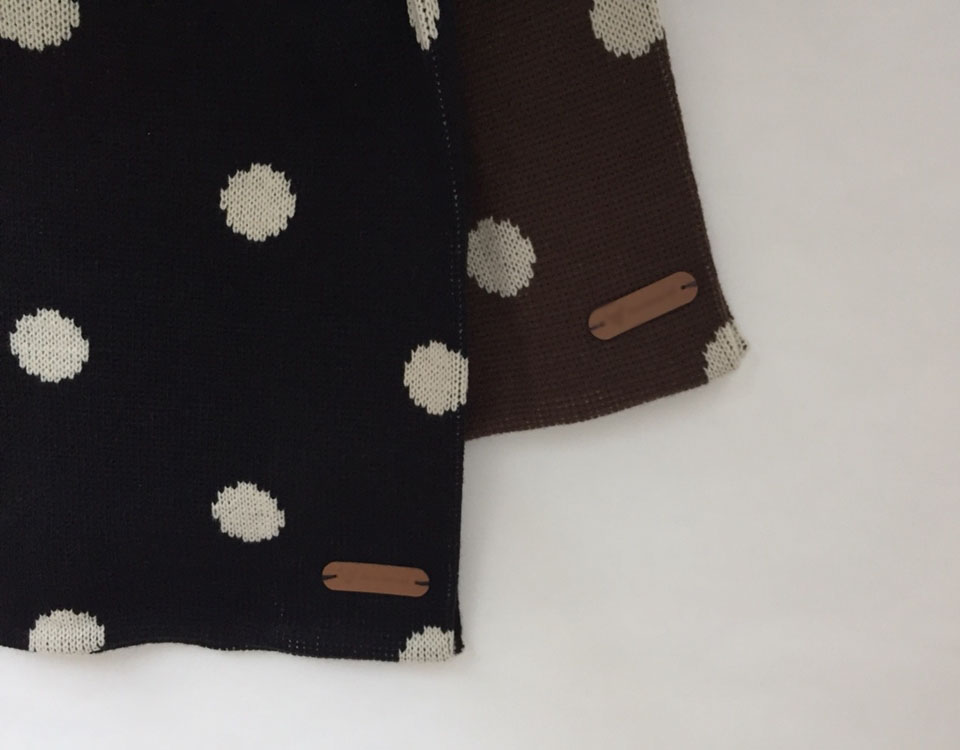 Winter 80% dot Eco-back knit wool 80 Recommended b