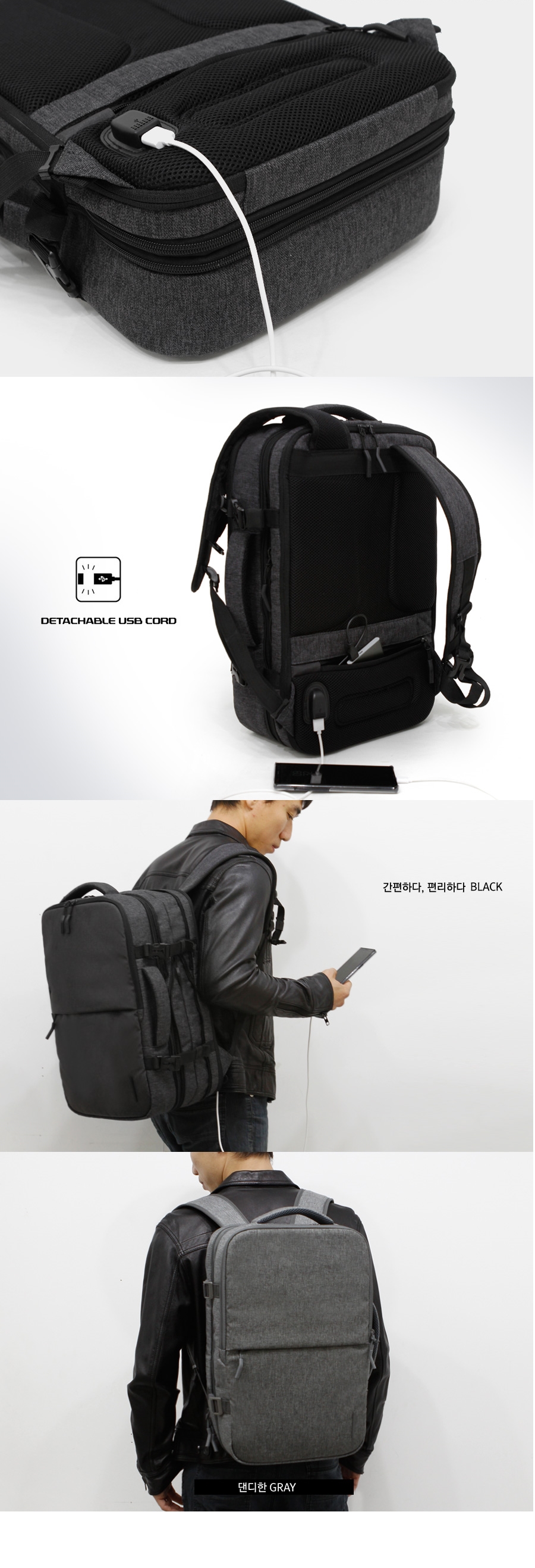 Europe Travel Carrier Backpacks USB Notebook 20s M