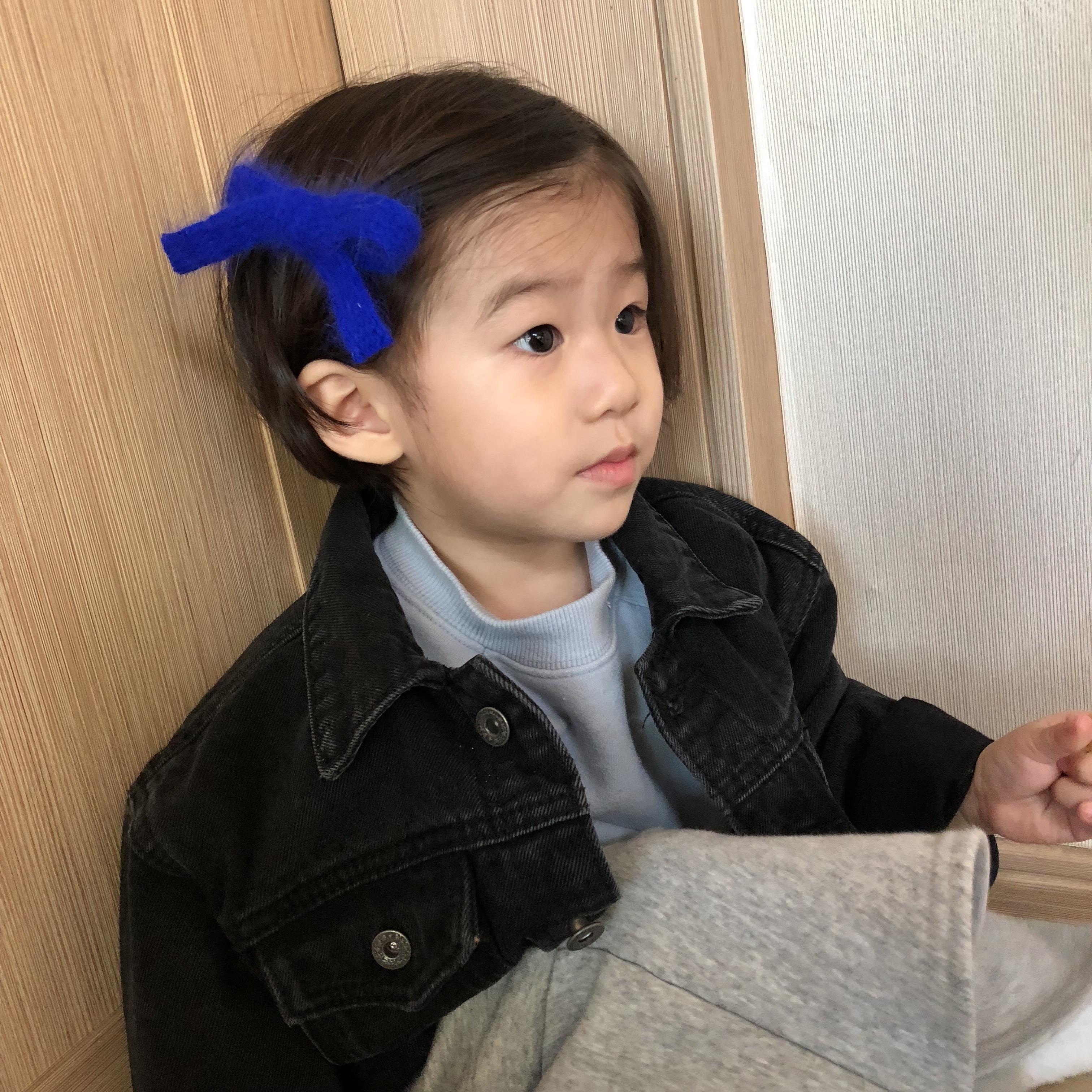 Hair Accessories Angora Girl Ribbon Pin Toddler Ha