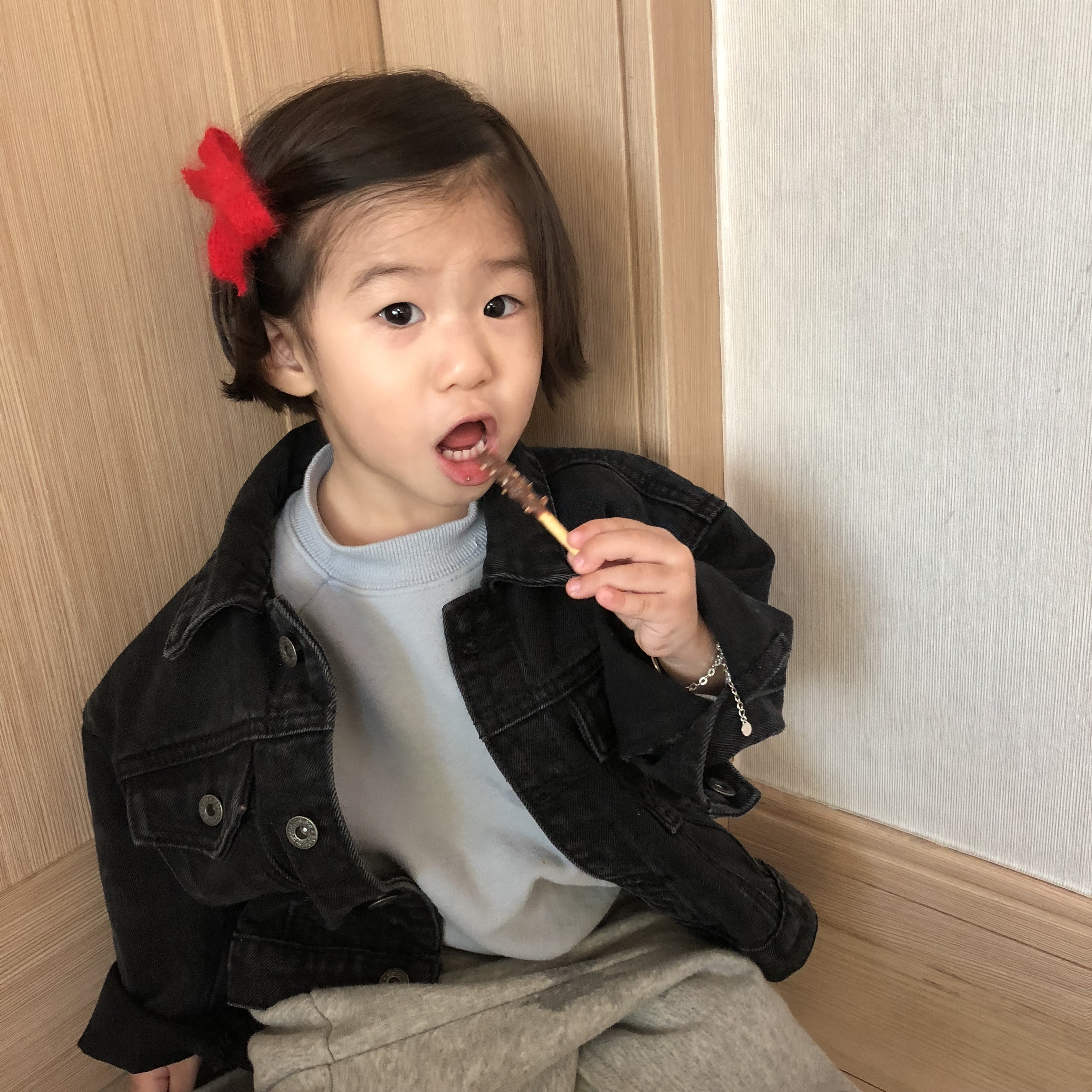 Hair Accessories Angora Girl Ribbon Pin Toddler Ha