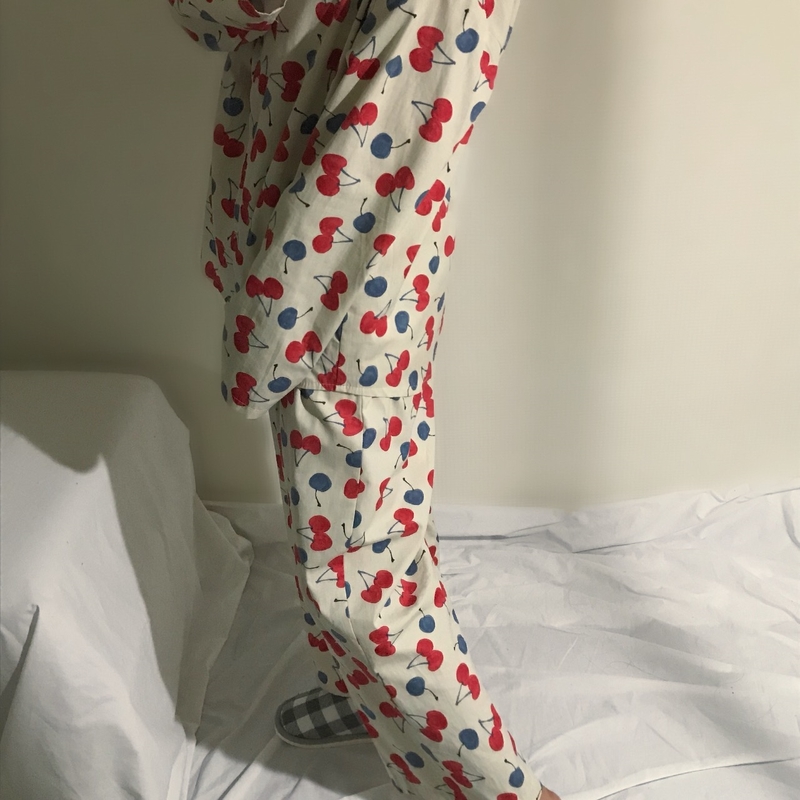 Cotton Cherry Pajama Set Park Shi-chou A luxurious