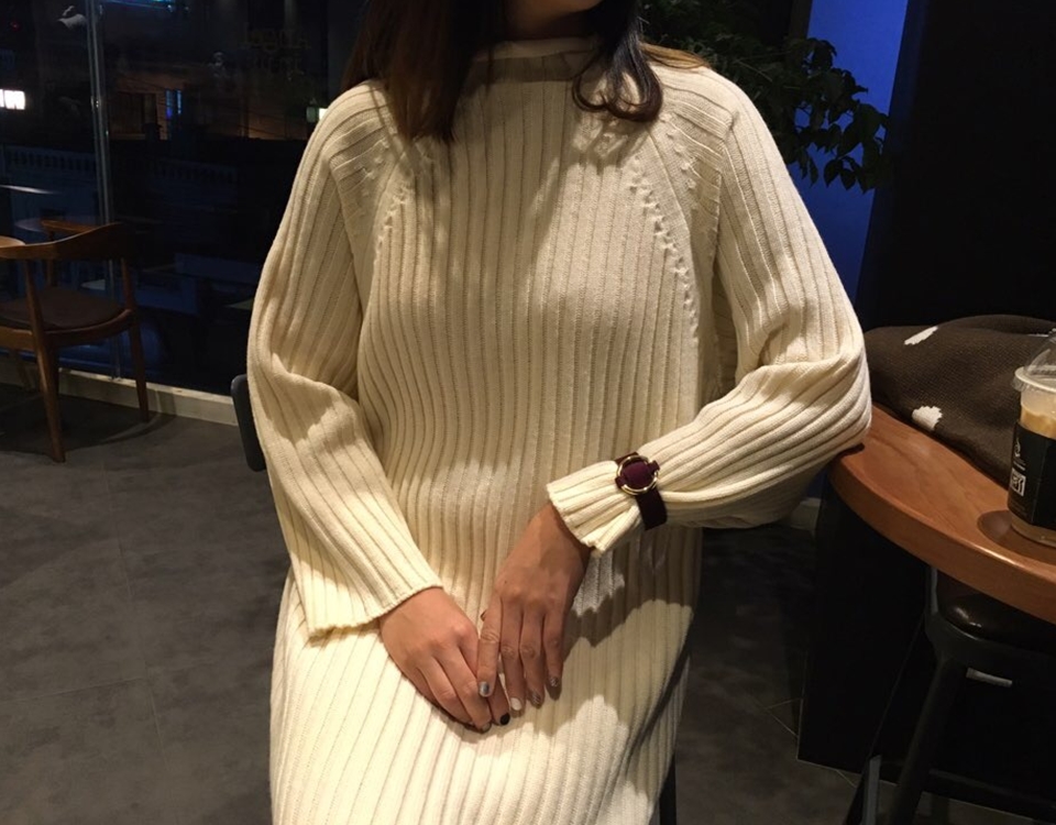 Winter 80% dot Eco-back knit wool 80 Recommended b