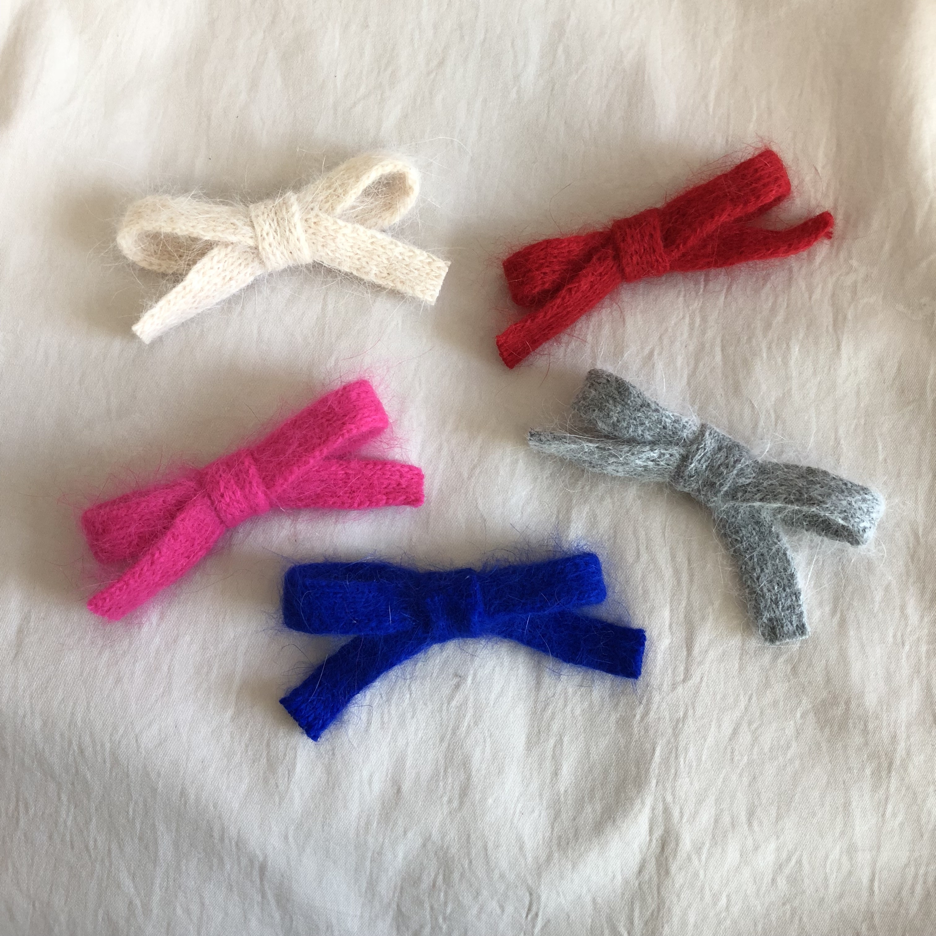 Hair Accessories Angora Girl Ribbon Pin Toddler Ha