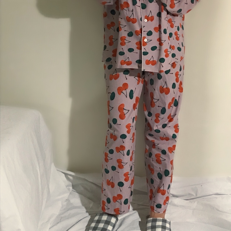 Cotton Cherry Pajama Set Park Shi-chou A luxurious
